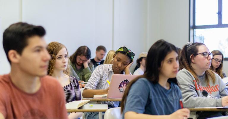 students in class